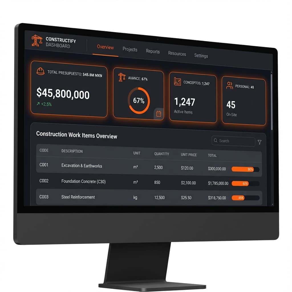 ConstructoPro Dashboard